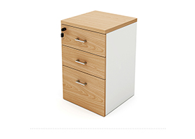 木質固定三抽柜