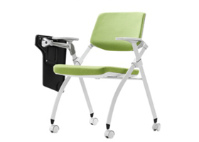 人形腳輪滑寫字板折疊培訓椅