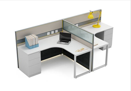 雅致雙人T型屏風卡位